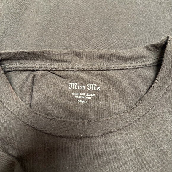 Miss Me “Dibs On The Cowboy” Grey T-shirt - Picture 3 of 3